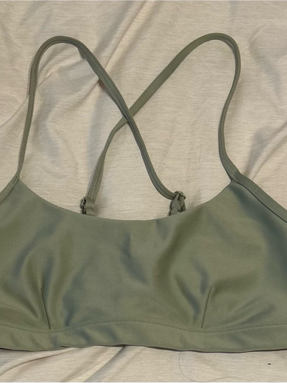 ALO Yoga Light Olive Green Strappy Bralette